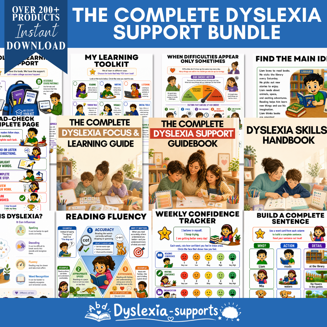 The Complete Dyslexia Support Bundle